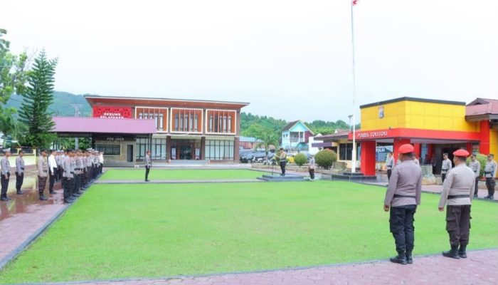 Polres Tolitoli Gelar Upacara Peringati Hari Kesadaran Nasional