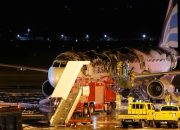 Pesawat Air Busan Airbus terbakar di bandara Busan Korea Selatan