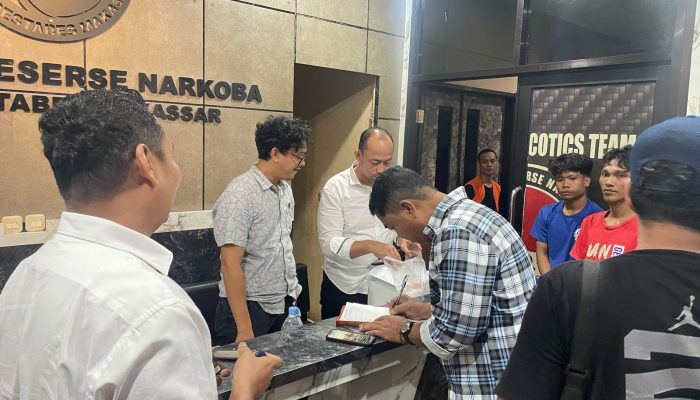 Deninteldam XIV/Hsn Amankan Pelaku Narkoba, Proses Penyelidikan di Limpahkan ke Satnarkoba Polrestabes Makassar