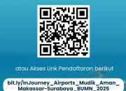 Bandara Sultan Hasanuddin, Buka Pendaftaran Mudik Gratis Tujuan Surabaya Lewat Jalur Laut