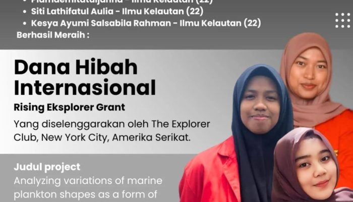 Mahasiswa Ilmu Kelautan Unhas Raih Dana Hibah Internasional dari Amerika Serikat