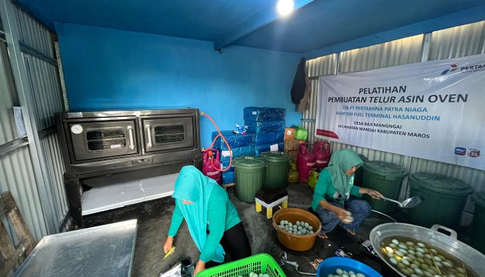 Perkuat Ekonomi dan Ketahanan Pangan, Pertamina Patra Niaga Sulawesi Kembangkan Budidaya Bebek Petelur di Maros