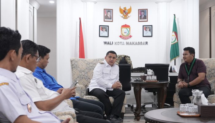 Temui Wali Kota Munafri, HMI Sulsel Tegaskan Dukung Program Pemkot Makassar