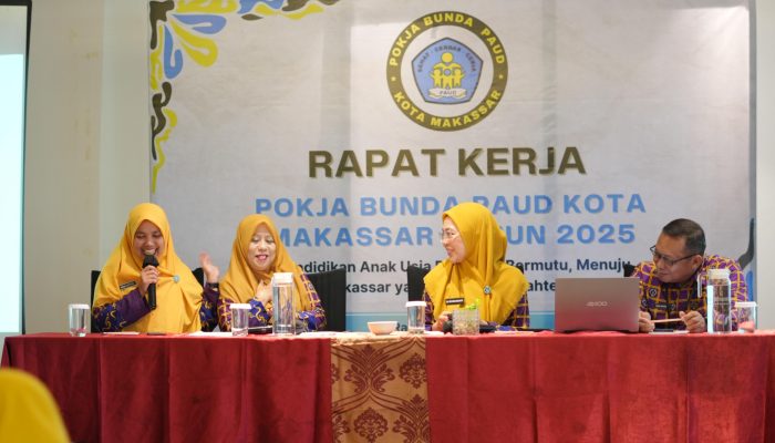 Pokja Bunda PAUD Makassar Gelar Raker, Melinda Aksa Tekankan Sinergi Lintas Sektor Untuk Pendidikan Holistik Integratif