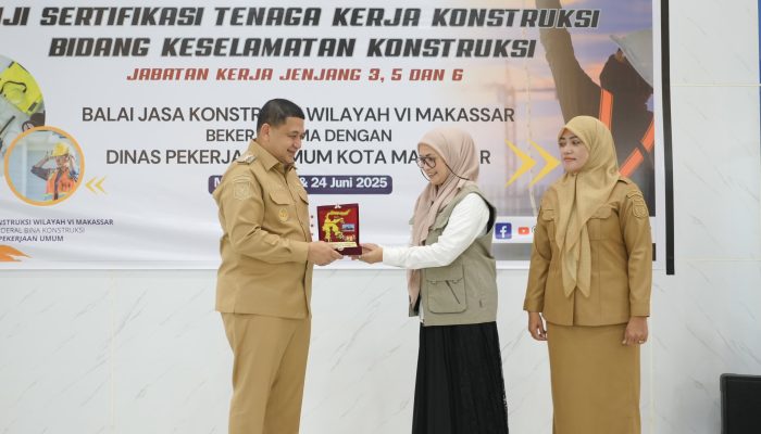 Resmikan Uji Sertifikasi Tenaga Kerja, Munafri Tekankan Pentingnya Pembangunan di Pulau