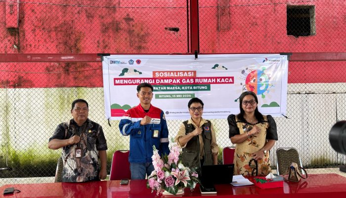 Perkuat Ketahanan Iklim, Pertamina Patra Niaga Sulawesi dan BPBD Bitung Gelar Sosialisasi Pengurangan Dampak Gas Rumah Kaca di Kecamatan Maesa