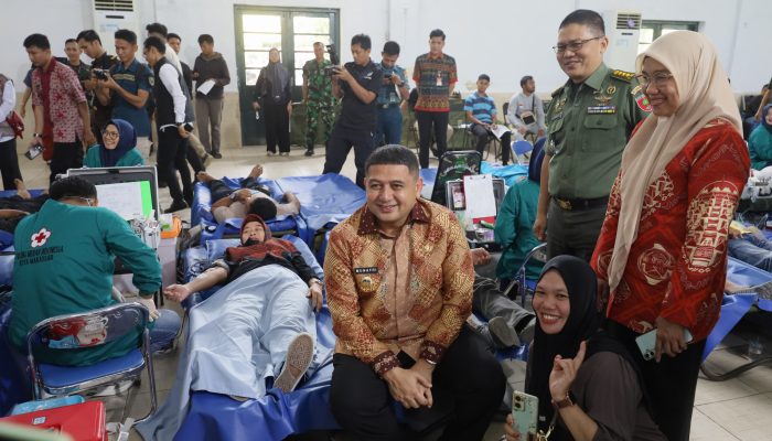 Penuhi Penyediaan Darah, Munafri Pantau Donor Darah Forkopimda untuk Kemanusiaan