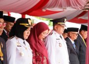 Munafri–Aliyah dan Ketua TP PKK, Hadiri Upacara Kemerdekaan ke-80 RI di Rujab Gubernur