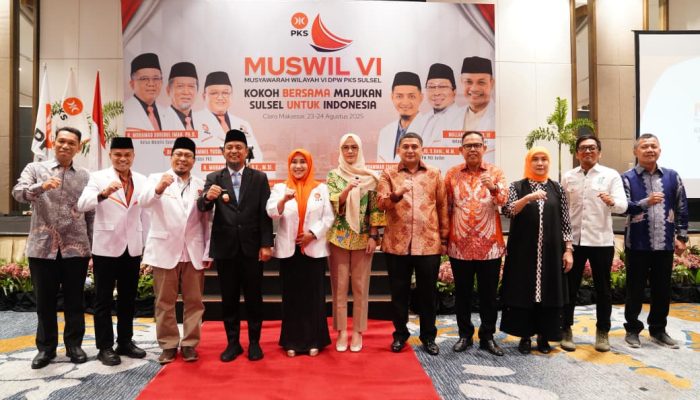 Hadiri Muswil PKS Sulsel, Munafri–Aliyah Dorong Kerja Sama Demi Kesejahteraan Warga
