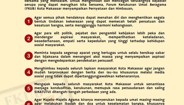 Makassar Bersatu dalam Doa untuk Kedamaian Kota, Lintas Elemen & Pemkot Jaga Harmoni