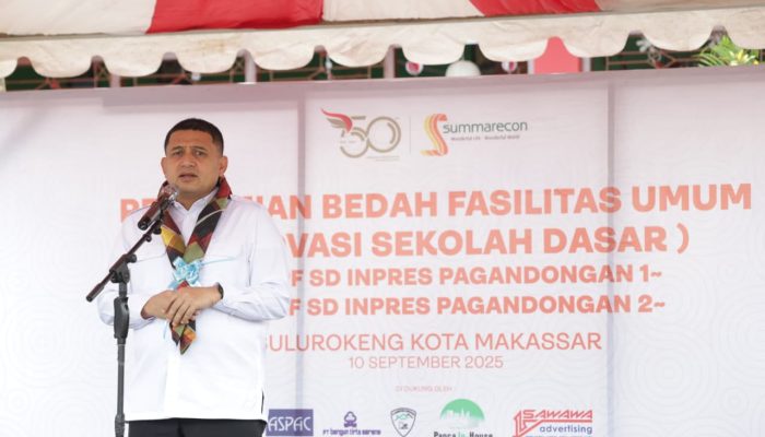 Resmikan SD Inpres Pagandongan, Munafri Tekankan Pentingnya Sekolah sebagai Pusat Pembinaan Karakter dan Budaya Lokal