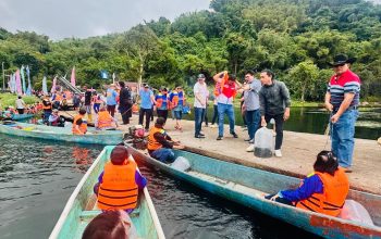 Pertamina Patra Niaga Sulawesi dan HIMPANA Tabur Benih Ikan di Danau Tondano
