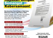 Peringati HUT ke-418, Pemkot Makassar Hadirkan Program Sosial, Ekonomi, dan Layanan Publik untuk Warga