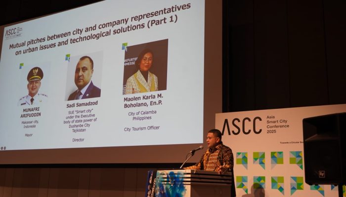 Munafri Arifuddin Tampil Memukau dengan Batik Lontara di Asia Smart City Conference Jepang