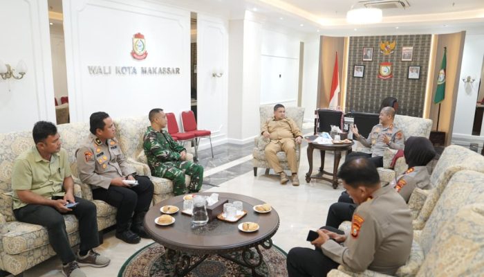 Jelang Pemilihan RT, Wali Kota Makassar Gelar Rakor Pengamanan dengan Kapolrestabes dan Dandim