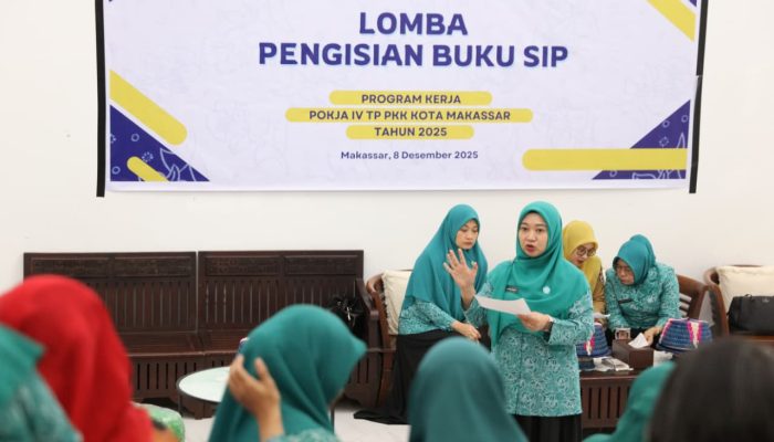 Perkuat Administrasi PKK, TP PKK Makassar Gelar Lomba Pengisian Buku SIP 2025