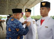Paskibraka Makassar Diganjar Pin Emas pada Peringatan Hari Bela Negara ke-77