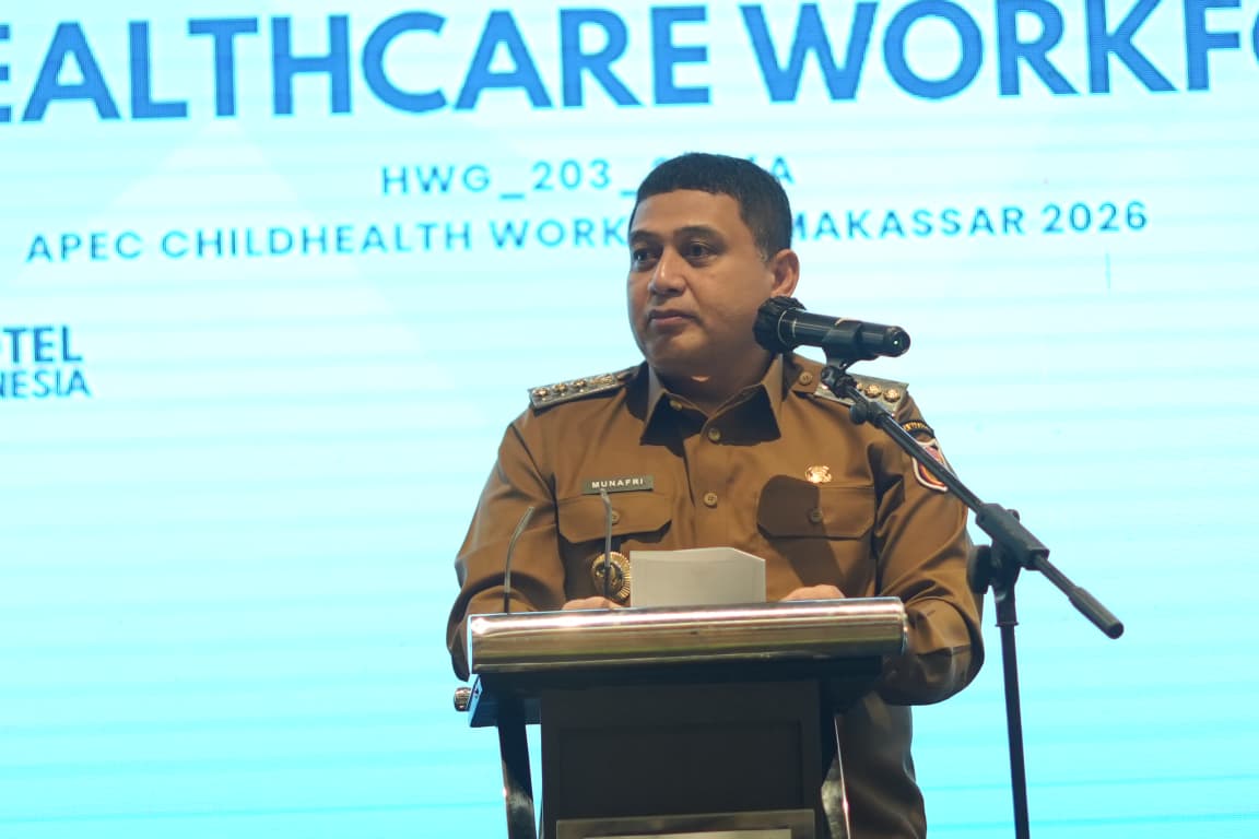 Wali Kota Makassar, Munafri Arifuddin, membuka secara resmi Workshop on Managing Child Health for Healthcare Workforce yang diselenggarakan oleh Asia Pacific Economic Cooperation (APEC) bekerja sama dengan Kementerian Kesehatan.