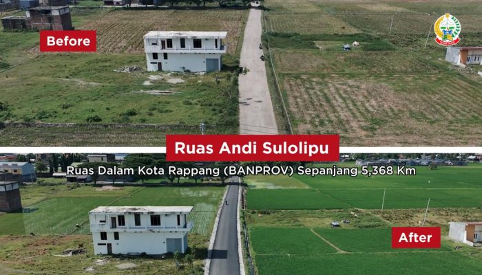 Dapat Bantuan Rp 17 M dari Pemprov Sulsel, Sejumlah Jalan di Sidrap Rampung Diperbaiki