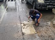 Aduan Warga Ditindak Cepat, Jalan Rusak di Veteran Selatan Makassar Langsung Diperbaiki