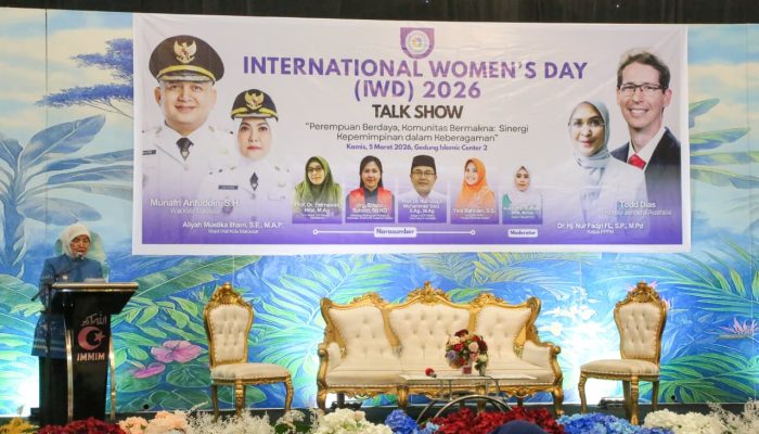 Wawali Makassar Buka Talkshow International Women’s Day 2026, Dorong Perempuan Lebih Berdaya dan Berperan dalam Pembangunan