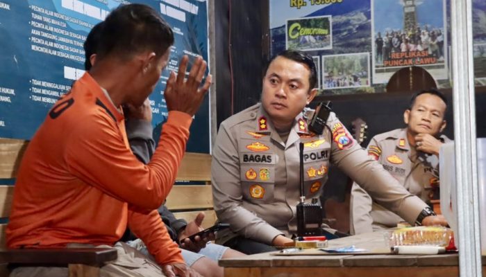 Kebakaran Gunung Lawu Capai 100 Hektare, Polres Magetan Siaga Antisipasi Api Merembet
