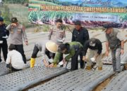Dukung Swasembada Pangan, Brimob Polda Jabar Optimalkan Lahan Pertanian di Cisarua